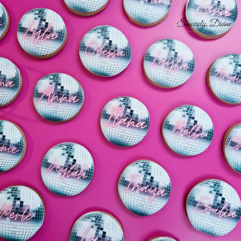 Personalised Disco Ball Cookies