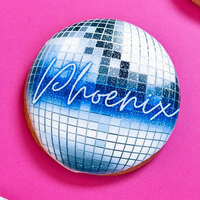 Personalised Disco Ball Cookies