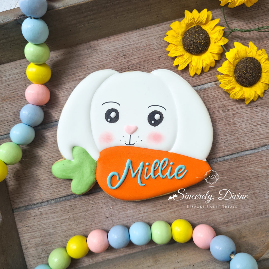 Personalised Bunny Cookie